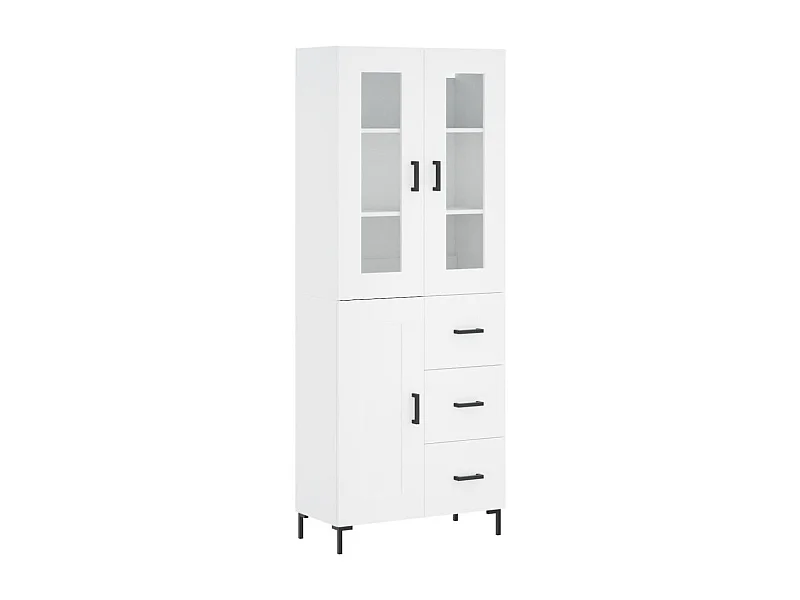 bahut commode armoire bois blanche 69.5 x 34 x 180 cm 02_0032641
