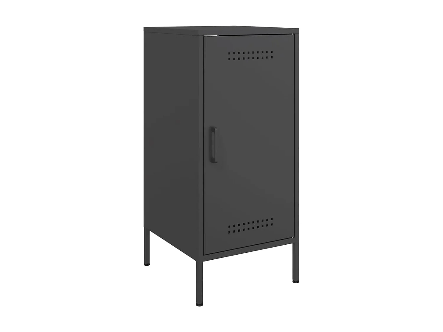 Aparador buffet cómoda armario unidad de almacenamiento organizador cocina salón salón juego de 2 36 x 39 x 79 cm acero negro 02_0036897