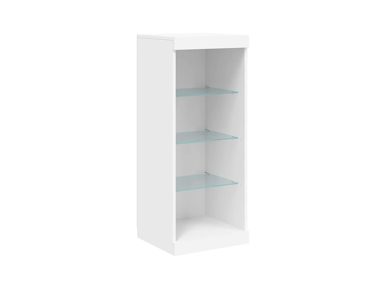 Credenza cassettiera cassettiera mobile contenitore organizer cucina soggiorno soggiorno con luci LED 41 x 37 x 100 cm bianco 02_0029850