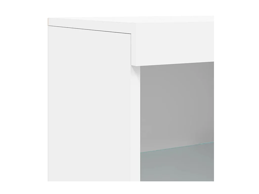 Credenza cassettiera cassettiera mobile contenitore organizer cucina soggiorno soggiorno con luci LED 41 x 37 x 100 cm bianco 02_0029850