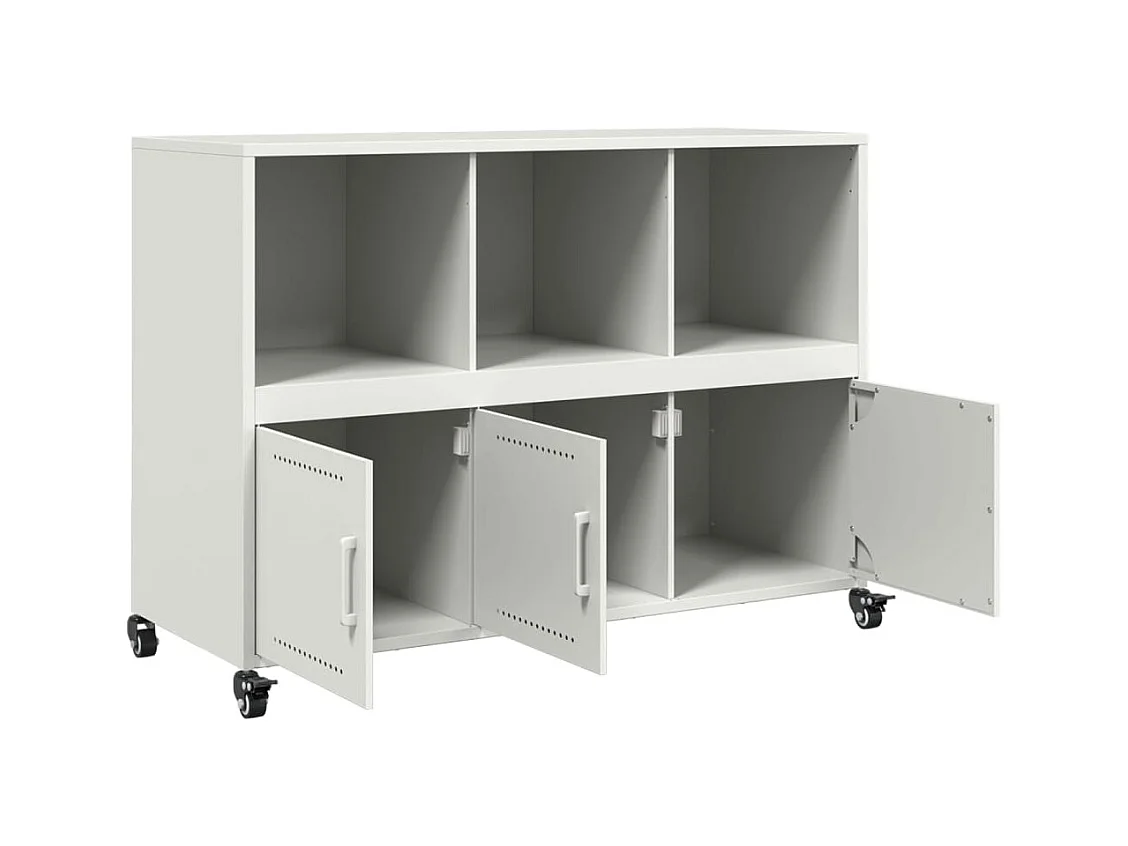 bahut commode armoire blanche 100.5 x 39 x 72 cm 02_0030145