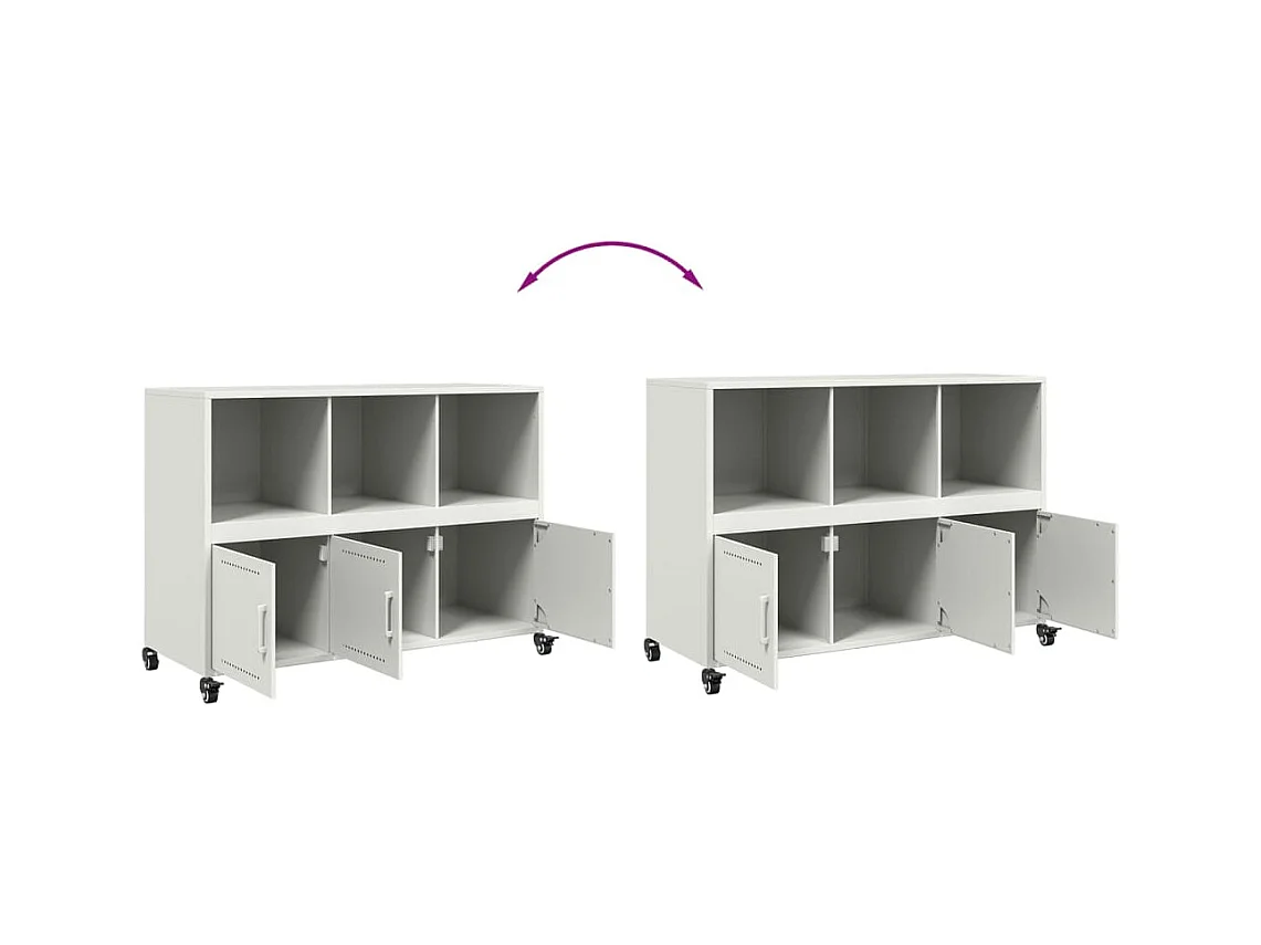 bahut commode armoire blanche 100.5 x 39 x 72 cm 02_0030145