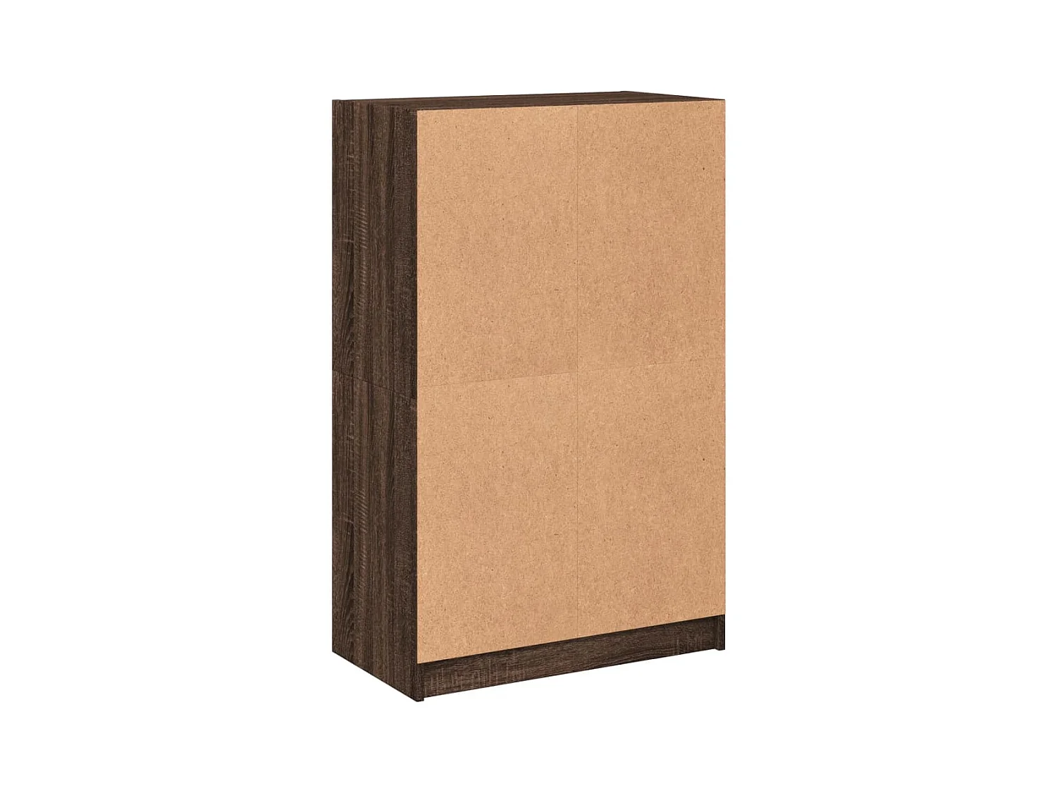 Credenza buffet cassettiera mobile contenitore organizer cucina soggiorno soggiorno alto con ante in derivati ​​del legno marrone 02_0032234