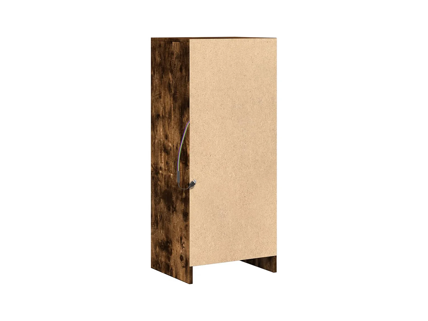 Buffet aparador cômoda armário unidade de armazenamento organizador cozinha sala sala com LED 42,5 x 34 x 100 cm madeira trabalhada marrom 02_0029779