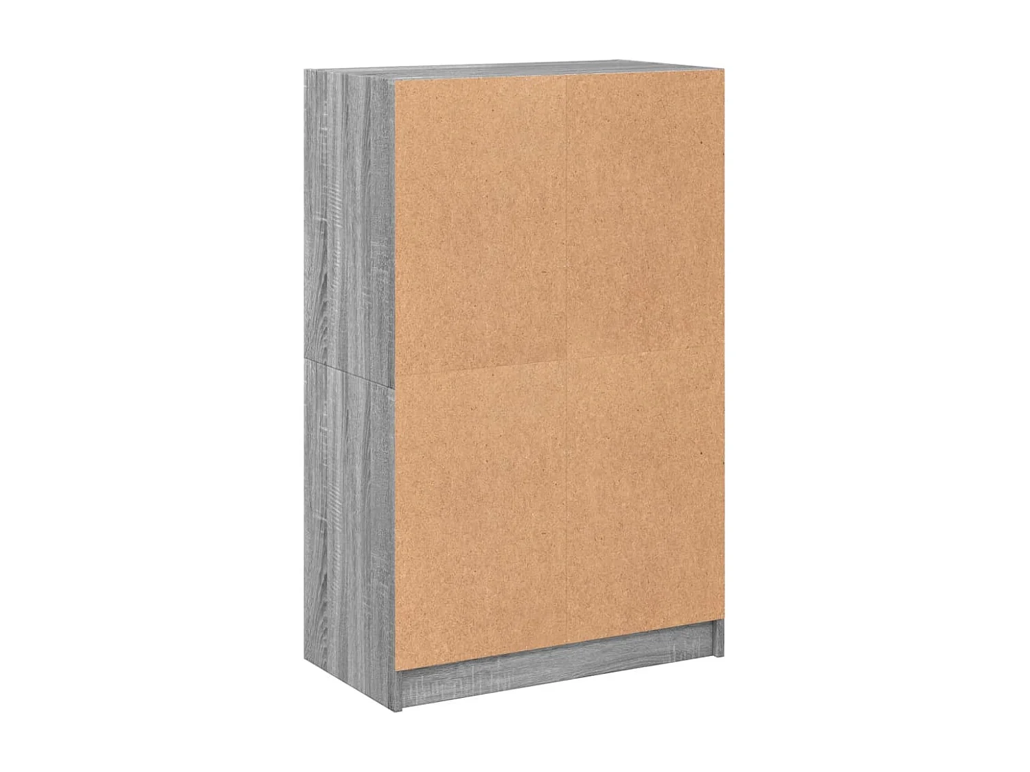 Aparador cómoda mueble almacenaje organizador cocina salón salón alto con puertas sonoma 68 x 37 x 109 cm madera contrachapada gris 02_0032242