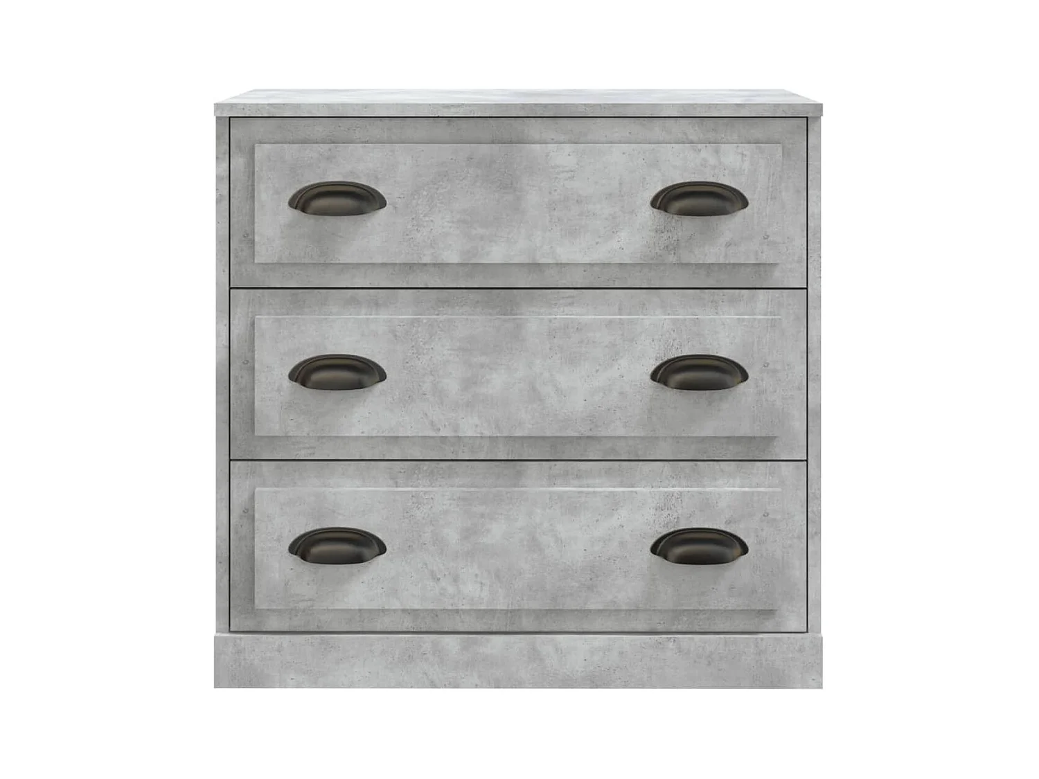 Aparador buffet cómoda mueble almacenaje organizador cocina salón salón juego de 2 madera contrachapada gris 02_0036880