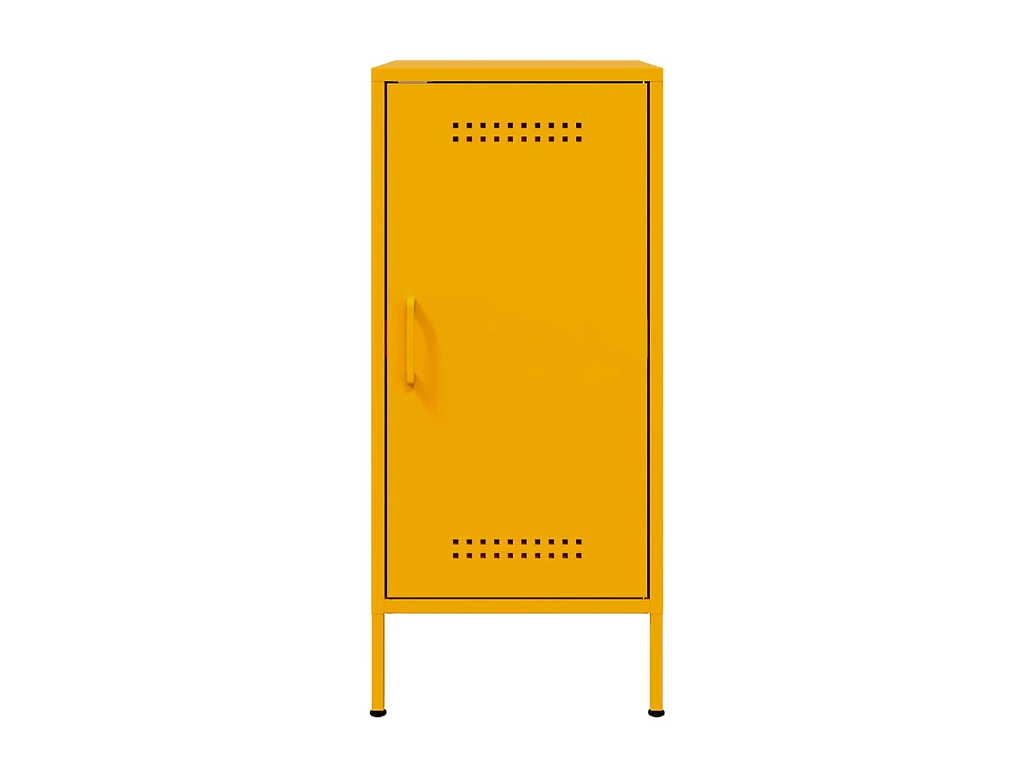 Buffet aparador cômoda armário organizador unidade cozinha sala salas conjunto de 2 amarelo mostarda 36 x 39 x 79 cm aço amarelo 02_0036882