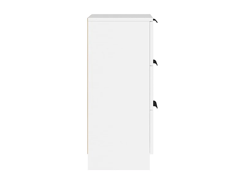 Credenza buffet cassettiera mobile contenitore organizer cucina soggiorno soggiorni set da 2 30 x 30 x 70 cm legno composito bianco 02_0036651