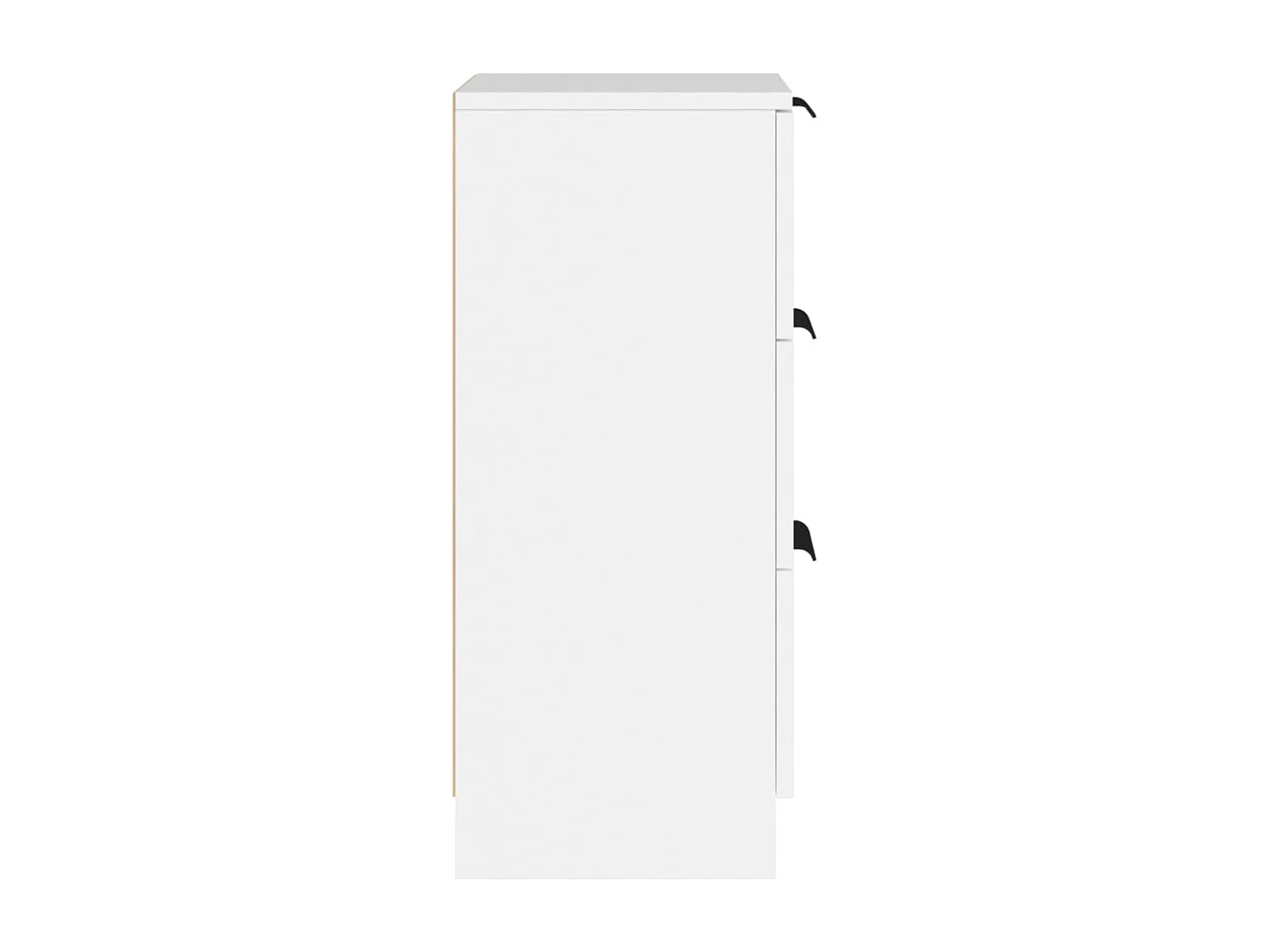 Aparador buffet cómoda armario mueble organizador cocina salón salón juego de 2 30 x 30 x 70 cm blanco madera contrachapada 02_0036651