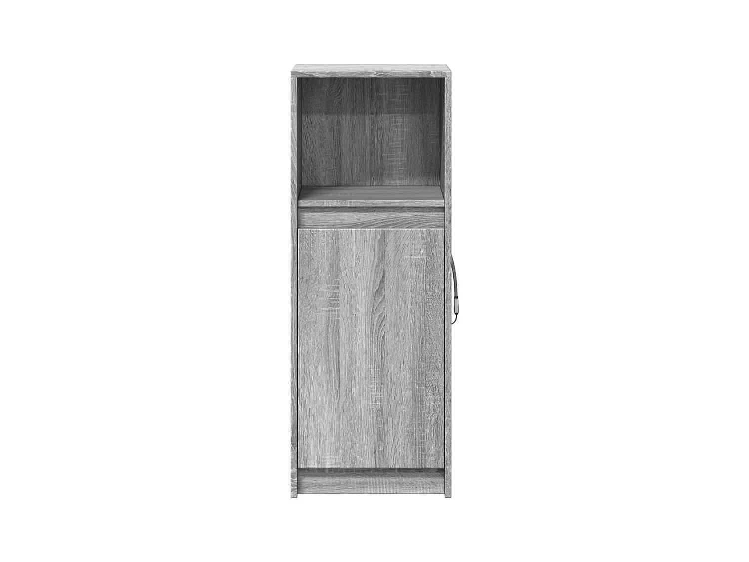 Aparador cômoda armário armário organizador cozinha sala sala com LED Sonoma 38 x 34 x 100 cm madeira trabalhada cinza 02_0029818