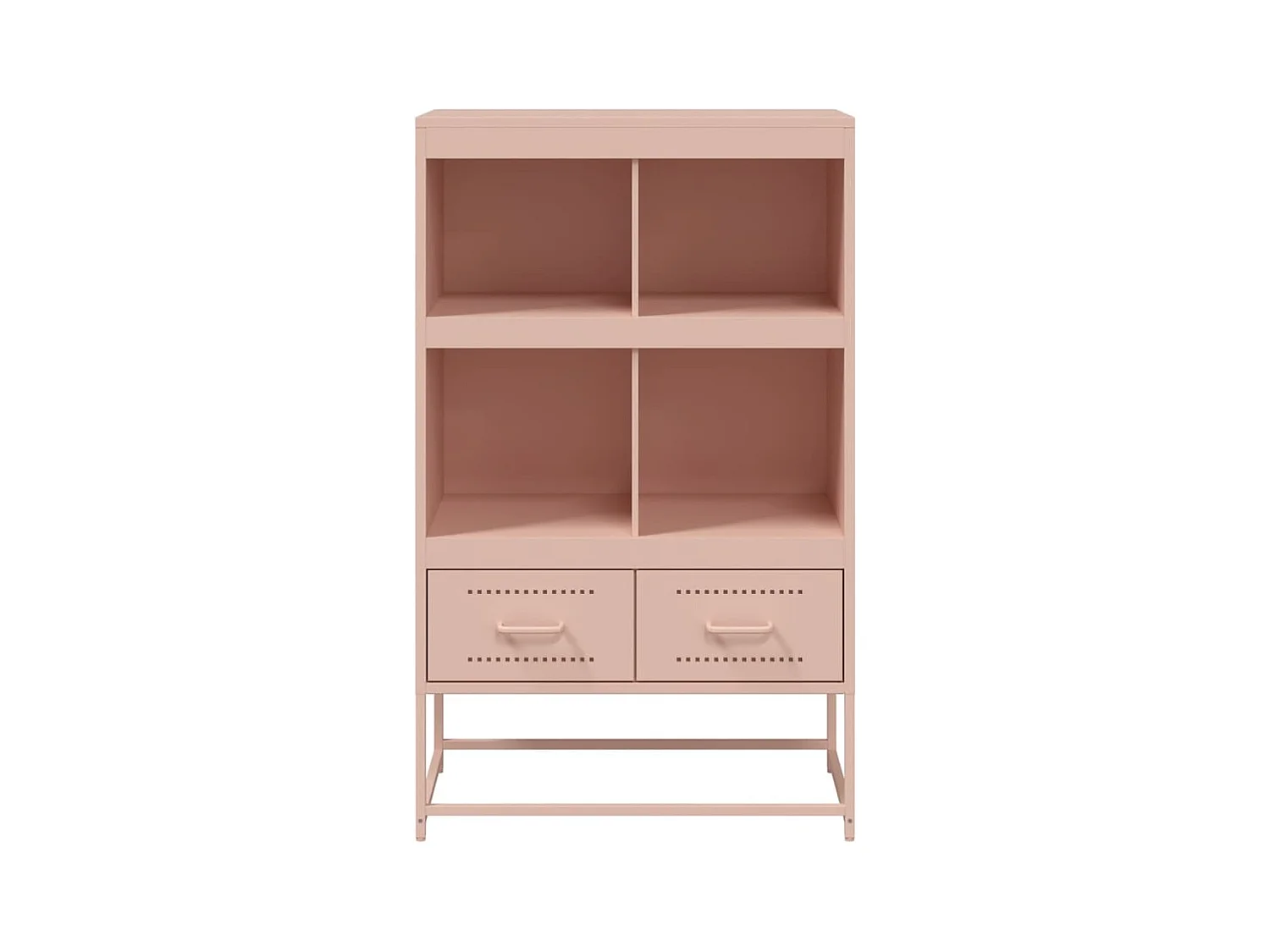 Credenza cassettiera cassettiera mobile contenitore organizer cucina soggiorno soggiorno alto 68 x 39 x 111,5 cm acciaio Rosa 02_0035165