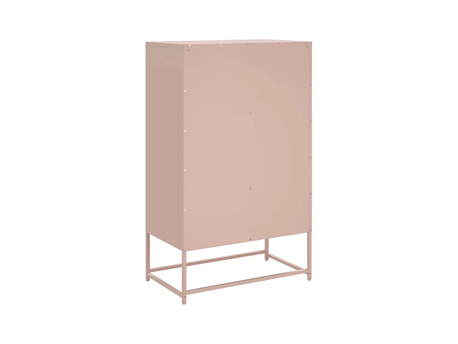 Credenza cassettiera cassettiera mobile contenitore organizer cucina soggiorno soggiorno alto 68 x 39 x 111,5 cm acciaio Rosa 02_0035165