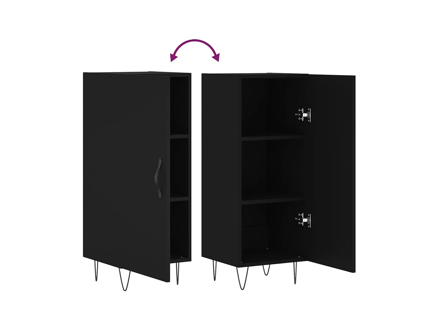 bahut commode armoire bois marron 34.5 x 34 x 90 cm 02_0035913