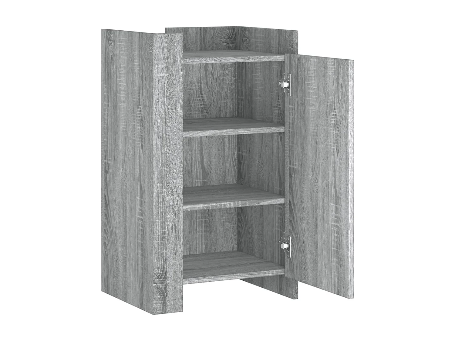 Aparador buffet cômoda armário organizador cozinha sala sala Sonoma 45 x 35 x 75 cm madeira trabalhada cinza 02_0036366