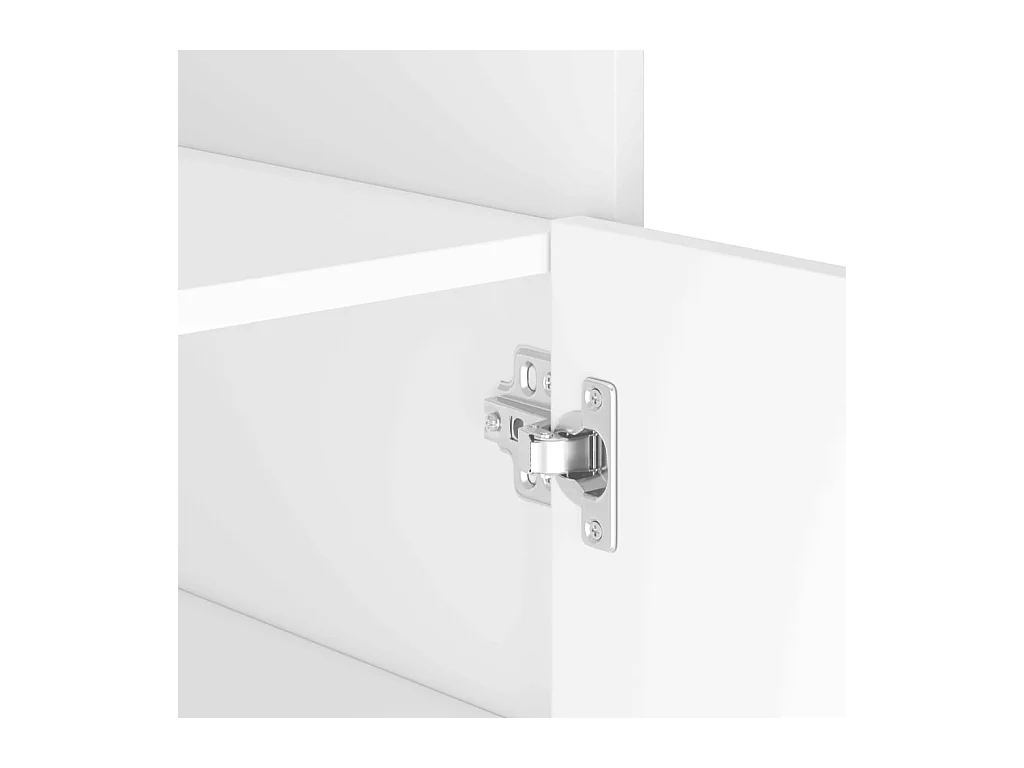 Credenza cassettiera cassettiera mobile contenitore organizer cucina soggiorno soggiorno 45 x 35 x 75 cm derivati ​​del legno bianco 02_0030312