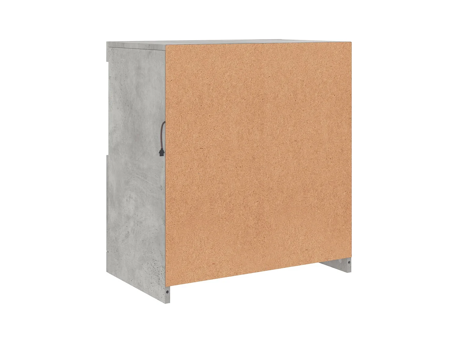 Credenza buffet cassettiera mobile contenitore organizer cucina soggiorno soggiorno con luci a LED 60,5 x 37 x 67 cm grigio 02_0030004