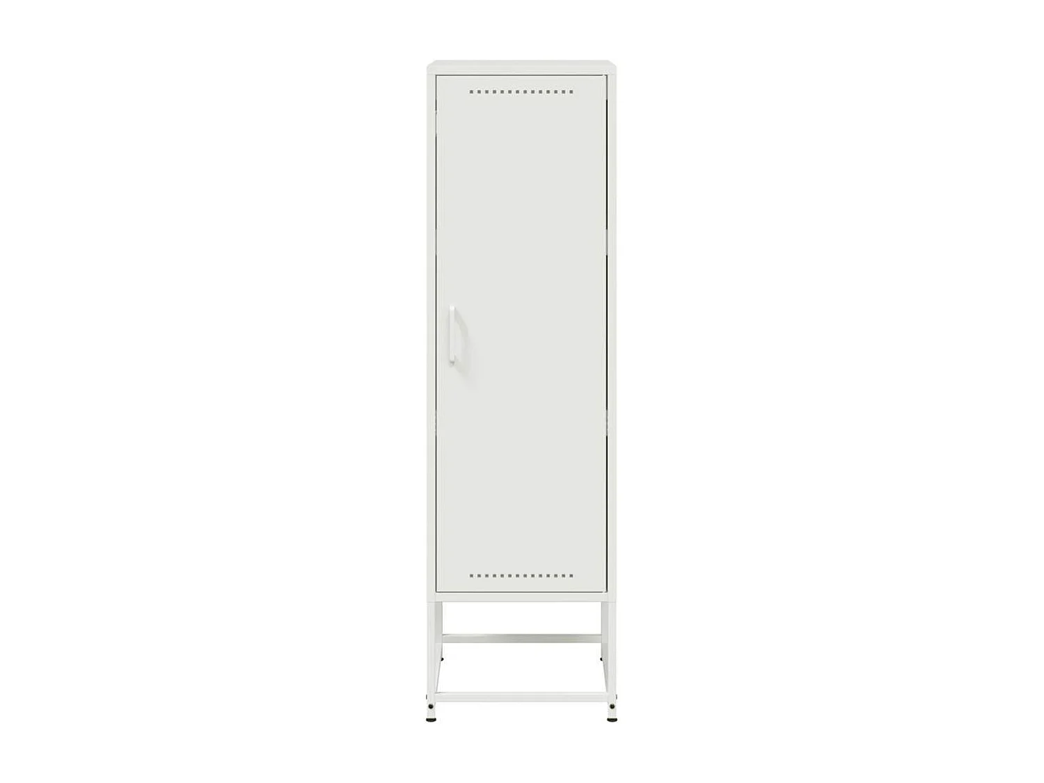 Aparador cómoda cómoda armario mueble organizador cocina salón salón alto 36 x 39 x 123 cm acero blanco 02_0032440