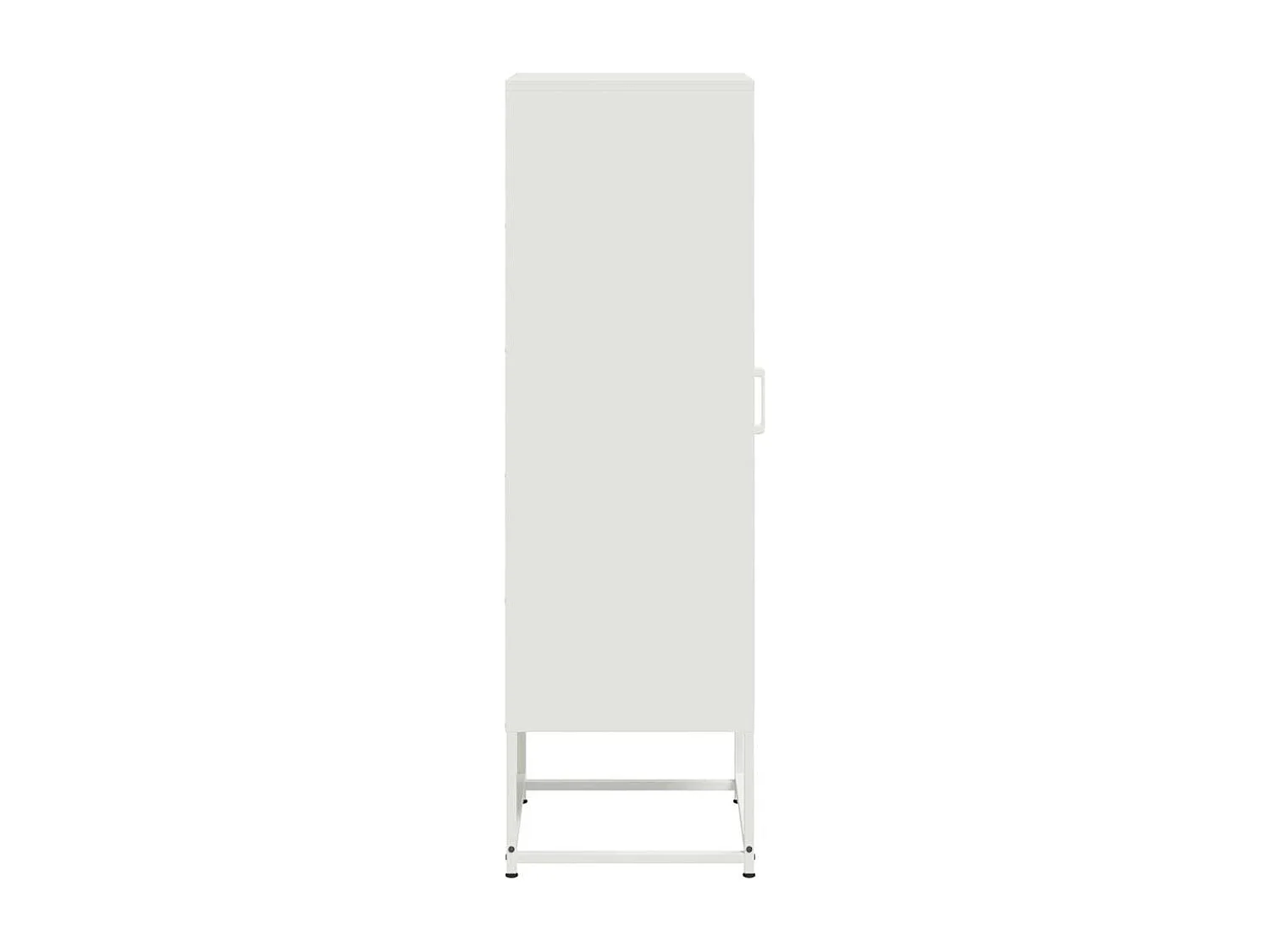 Aparador cómoda cómoda armario mueble organizador cocina salón salón alto 36 x 39 x 123 cm acero blanco 02_0032440