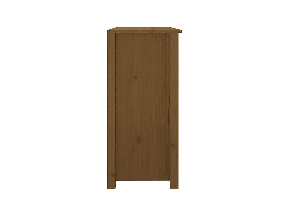 Aparador cómoda cómoda armario mueble organizador cocina salón salón 100 x 35 x 74 cm madera maciza de pino marrón 02_0035727