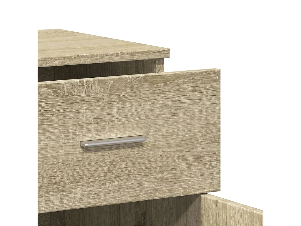 Aparador aparador cómoda mueble almacenaje organizador cocina salón salón Sonoma 79 x 38 x 80 cm madera contrachapada marrón 02_0031712