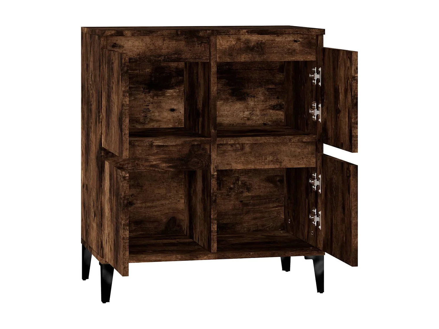 Buffet aparador cômoda armário unidade de armazenamento organizador cozinha sala sala 60 x 35 x 70 cm madeira trabalhada marrom 02_0030980