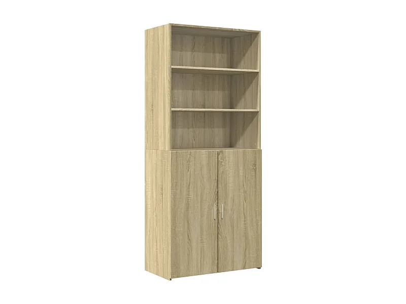 Credenza credenza cassettiera mobile contenitore organizer cucina soggiorno soggiorno alto Sonoma 80 x 42,5 x 185 cm derivati ​​del legno marrone 02_0034210