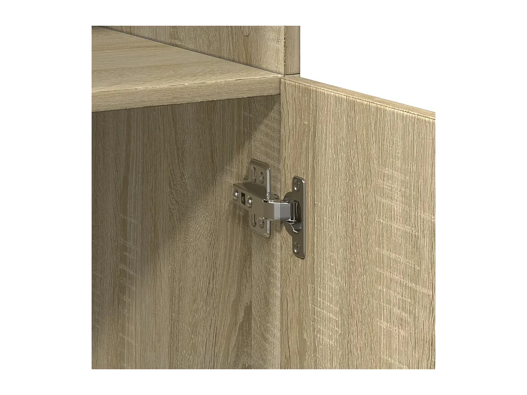 Buffet aparador cômoda armário unidade de arrumação organizador cozinha sala sala alta Sonoma 80 x 42,5 x 185 cm madeira trabalhada marrom 02_0034210