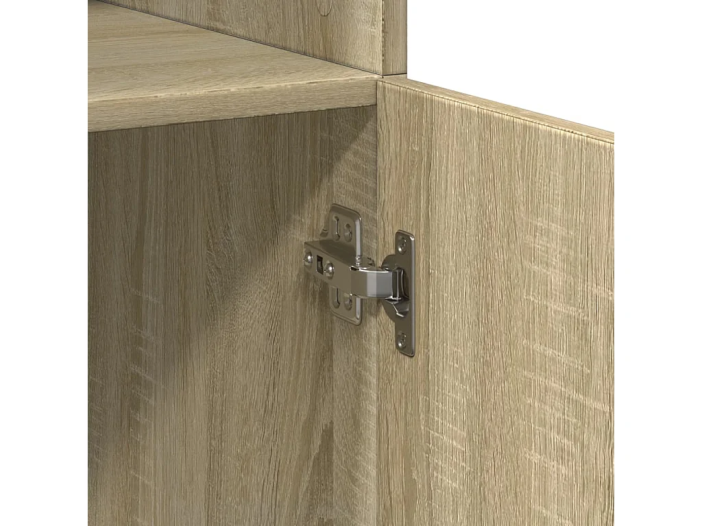 Credenza credenza cassettiera mobile contenitore organizer cucina soggiorno soggiorno alto Sonoma 80 x 42,5 x 185 cm derivati ​​del legno marrone 02_0034210