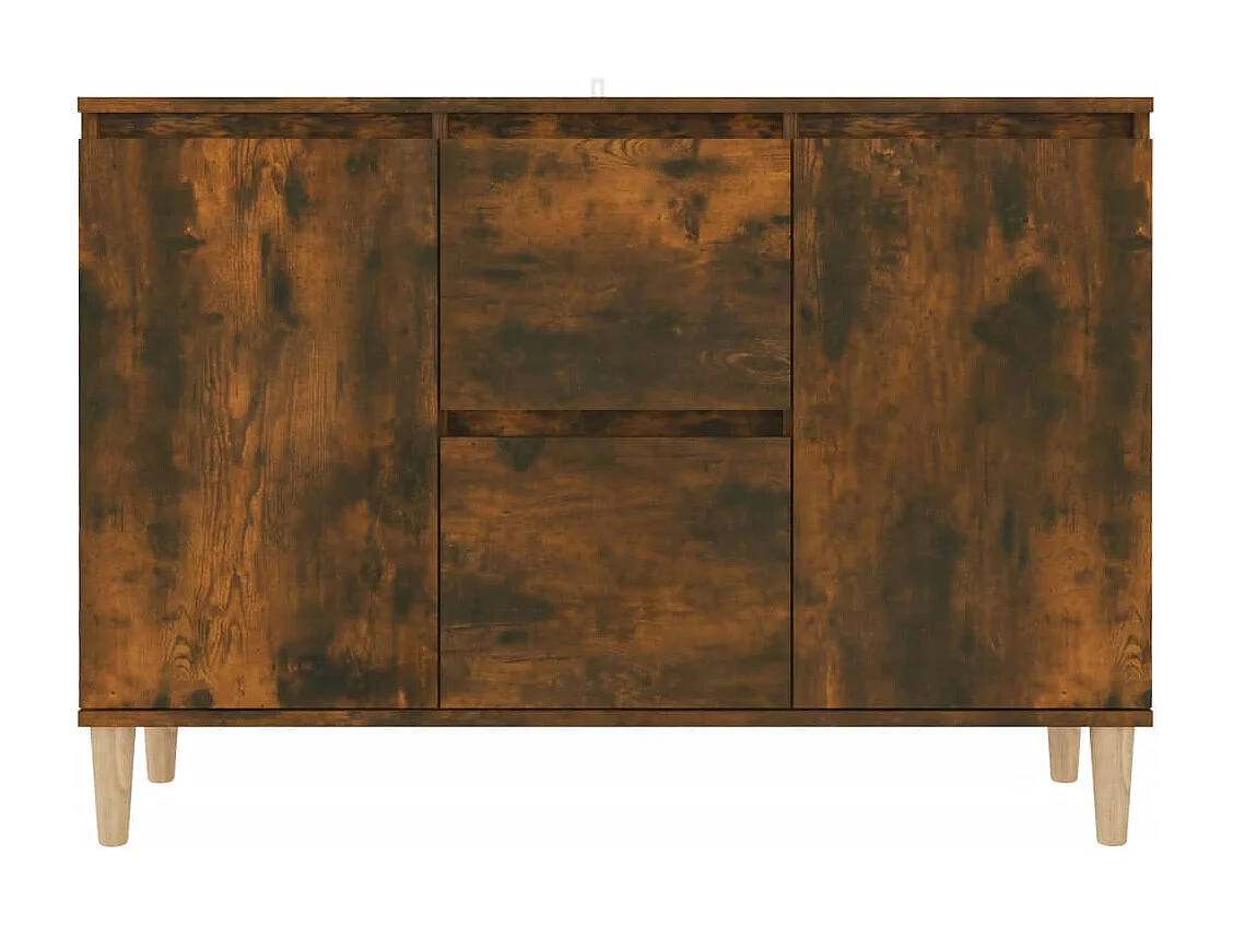 Buffet aparador cômoda armário unidade de armazenamento organizador cozinha sala de estar 101 x 35 x 70 cm madeira trabalhada marrom 02_0030844