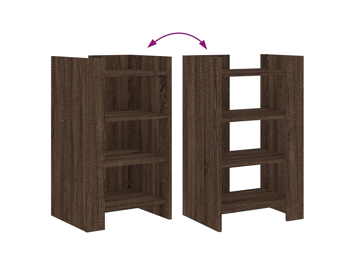 Buffet aparador cômoda armário unidade de armazenamento organizador cozinha sala sala 45 x 35 x 75 cm madeira trabalhada marrom 02_0031260