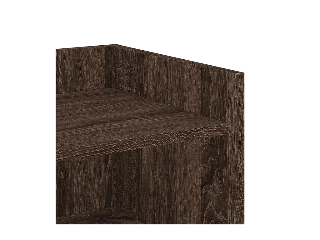 Buffet aparador cômoda armário unidade de armazenamento organizador cozinha sala sala 45 x 35 x 75 cm madeira trabalhada marrom 02_0031260