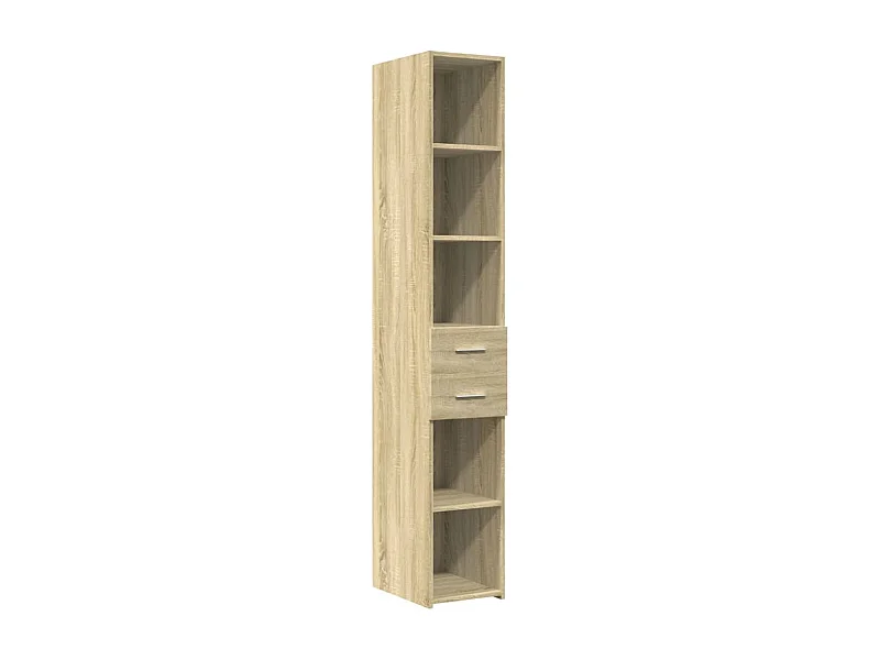 Aparador aparador cómoda armario mueble organizador cocina salón salón alto Sonoma 30 x 42,5 x 185 cm madera contrachapada marrón 02_0033939