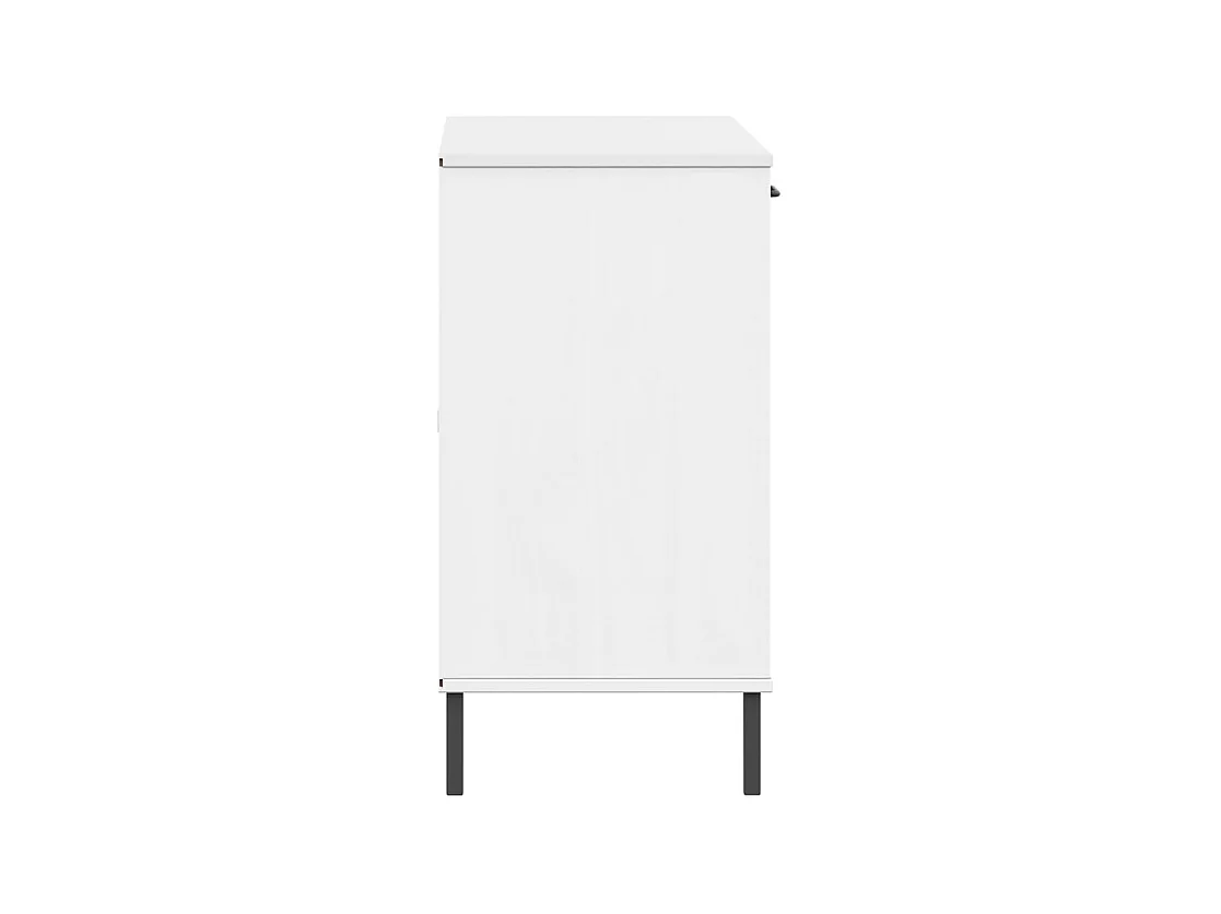 bahut commode armoire métal blanche 113 x 40 x 77 cm 02_0030093
