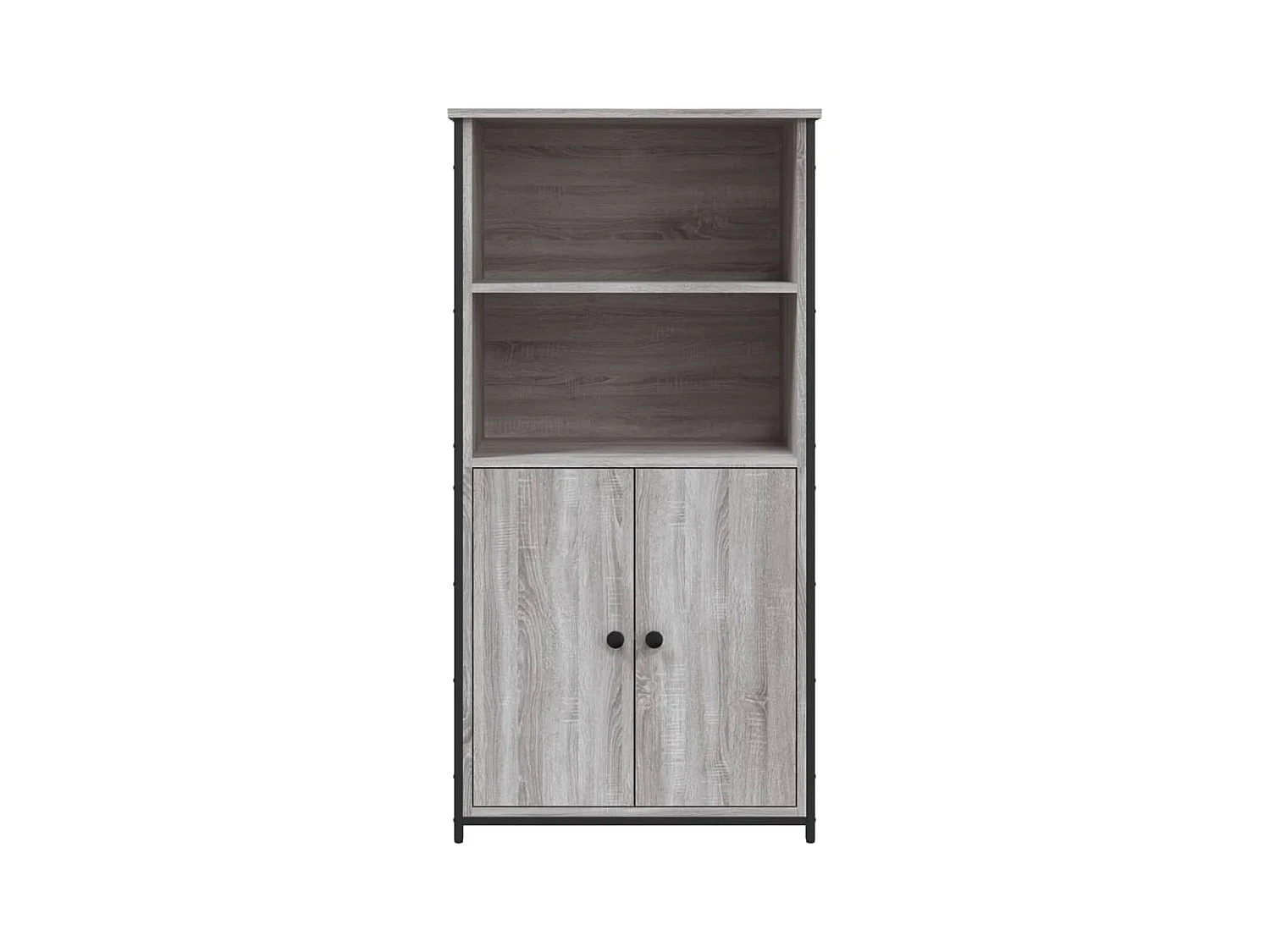 Credenza buffet cassettiera mobile contenitore organizer cucina soggiorno soggiorno alto Sonoma 62 x 36 x 121,5 cm pannelli compositi grigio 02_0035386