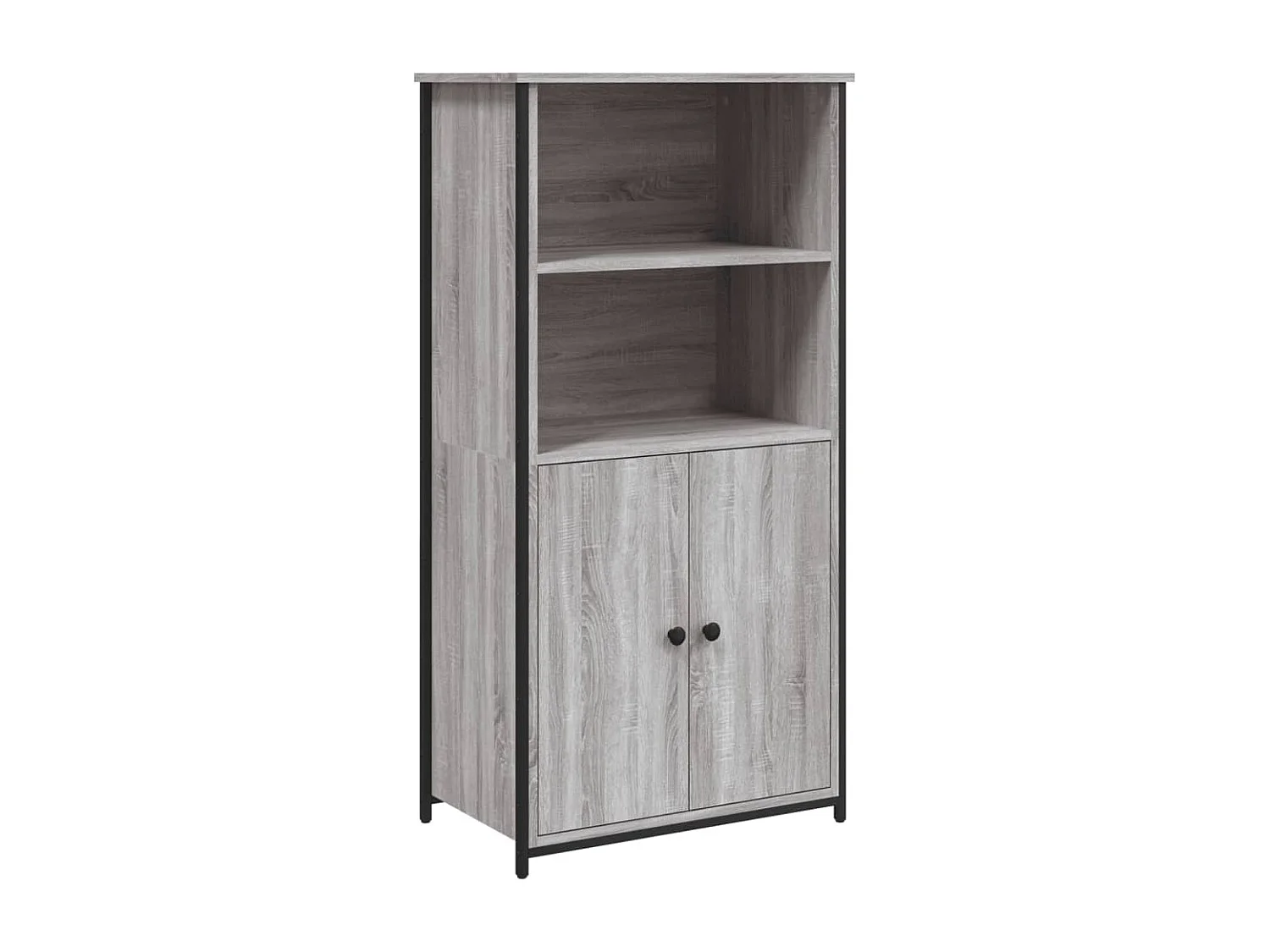 Buffet aparador cômoda armário organizador de unidade cozinha sala sala alta Sonoma 62 x 36 x 121,5 cm madeira trabalhada cinza 02_0035386