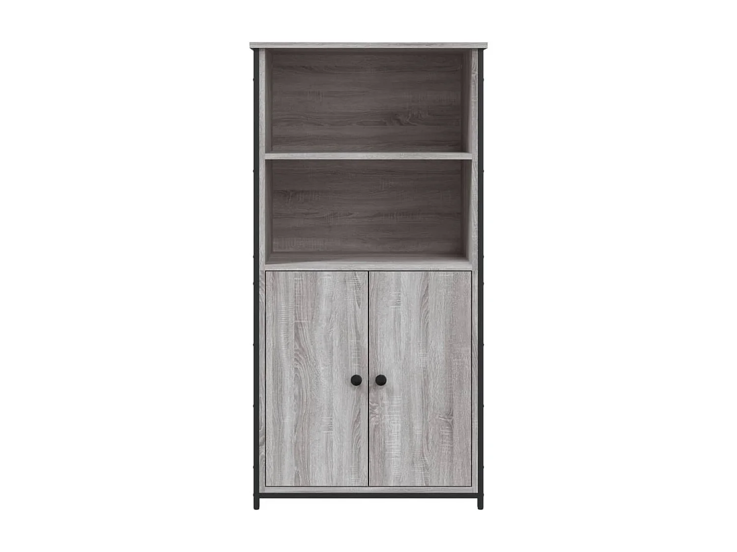 Buffet aparador cômoda armário organizador de unidade cozinha sala sala alta Sonoma 62 x 36 x 121,5 cm madeira trabalhada cinza 02_0035386