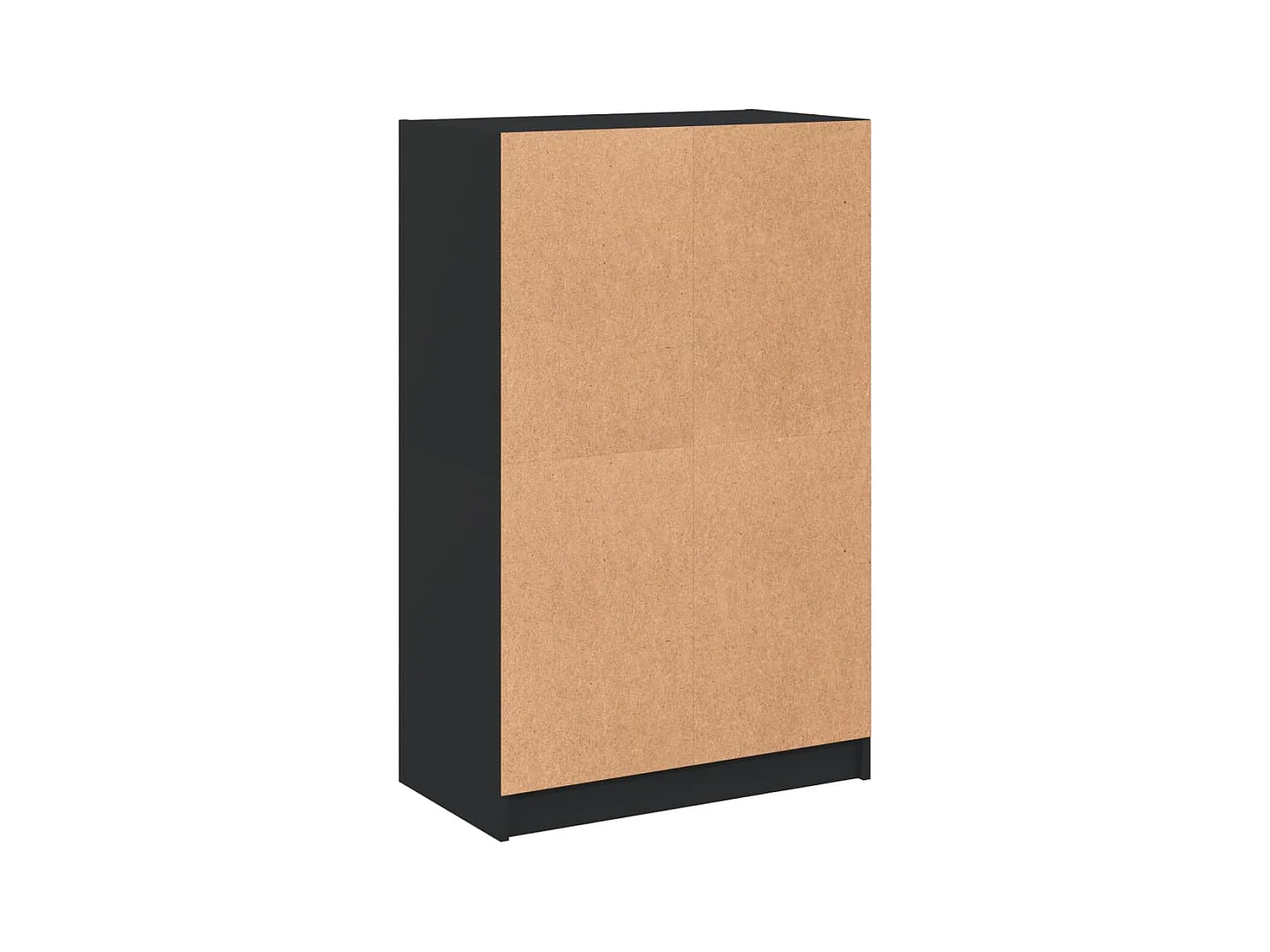 Credenza credenza cassettiera armadietto portaoggetti organizer cucina soggiorno soggiorno alto con ante 68 x 37 x 109 cm legno multistrato nero 02_0032245