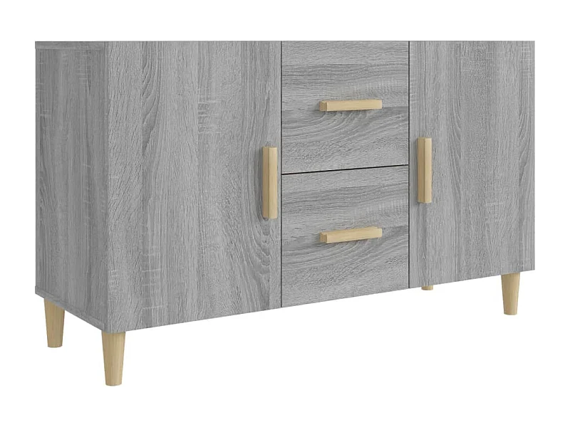 Credenza buffet cassettiera mobile contenitore organizer cucina soggiorno soggiorno Sonoma 100 x 36 x 60 cm derivati ​​del legno grigio 02_0036254