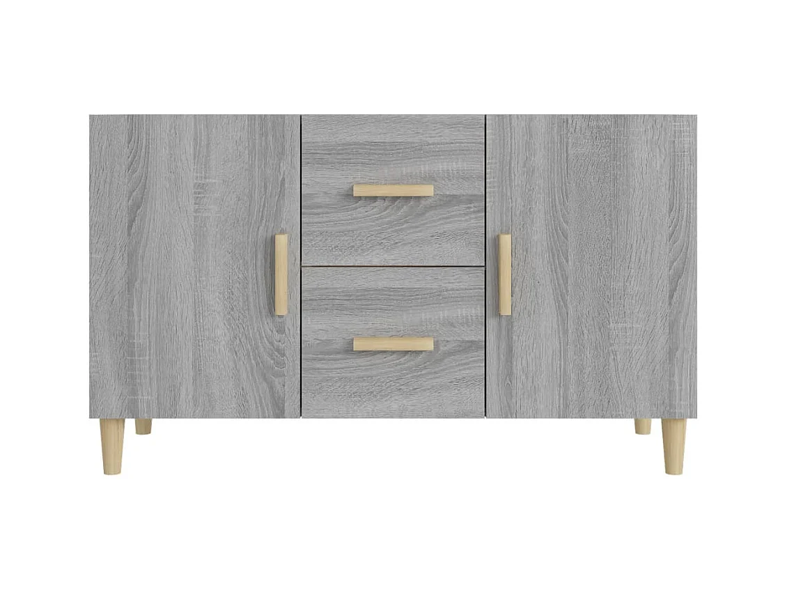Credenza buffet cassettiera mobile contenitore organizer cucina soggiorno soggiorno Sonoma 100 x 36 x 60 cm derivati ​​del legno grigio 02_0036254
