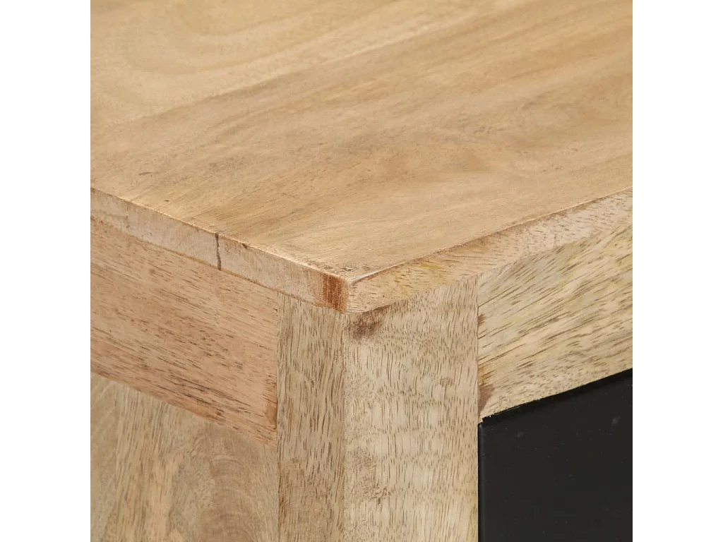 Credenza buffet cassettiera mobile contenitore organizer cucina soggiorno soggiorno 60 x 35 x 75 cm legno massello di mango marrone 02_0029628