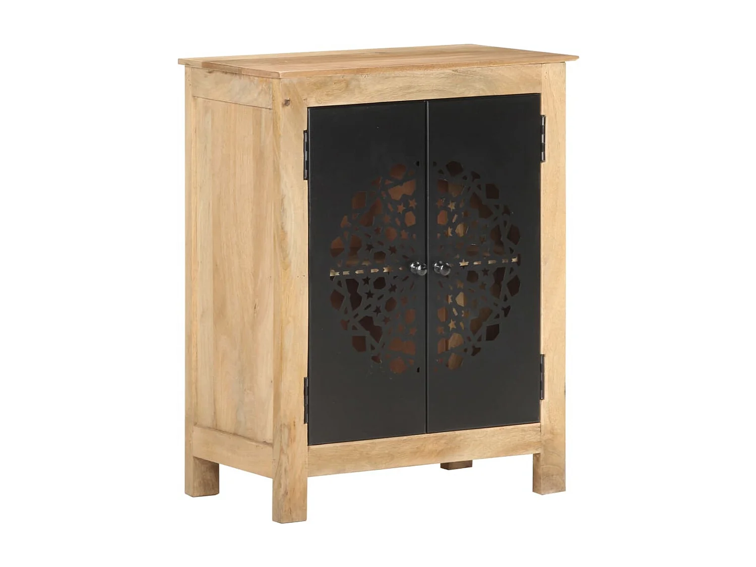 Credenza buffet cassettiera mobile contenitore organizer cucina soggiorno soggiorno 60 x 35 x 75 cm legno massello di mango marrone 02_0029628