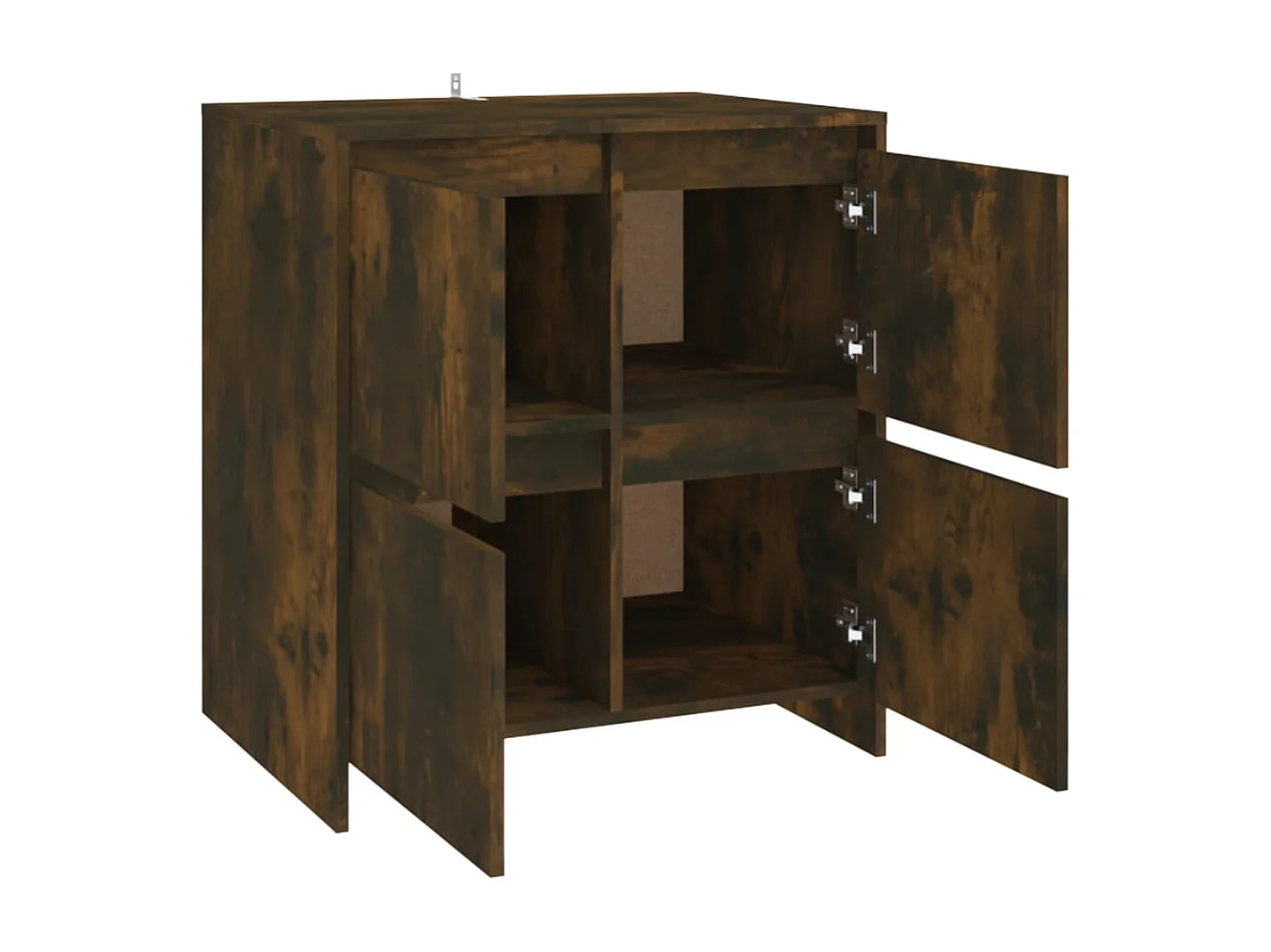 Buffet aparador cômoda armário unidade de armazenamento organizador cozinha sala salas conjunto de 2 70 x 41 x 75 cm madeira trabalhada marrom 02_0036748