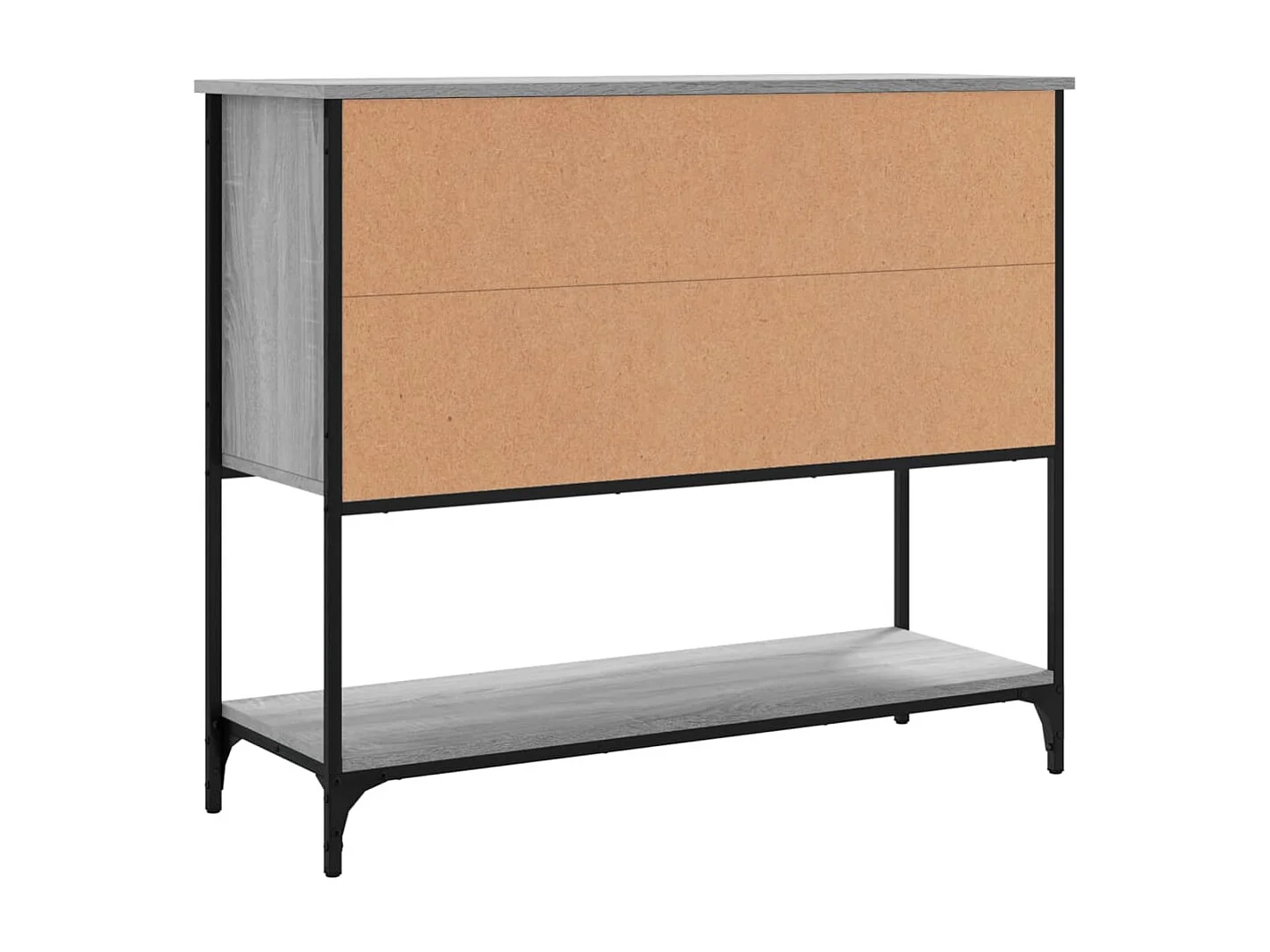 Aparador buffet cômoda armário organizador cozinha sala salonsonoma 100 x 36 x 85 cm madeira trabalhada cinza 02_0036262