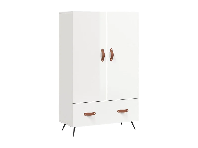 bahut commode armoire bois blanche 69.5 x 31 x 115 cm 02_0032998