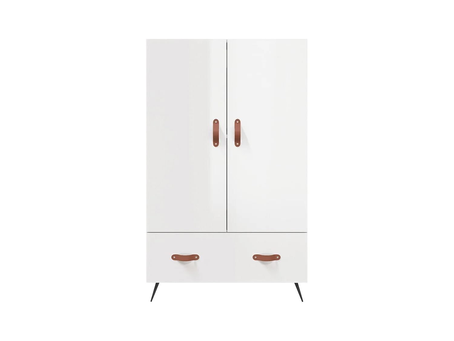 Credenza buffet cassettiera mobile contenitore organizer cucina soggiorno soggiorno lucido 69,5 x 31 x 115 cm pannelli compositi bianco 02_0032998