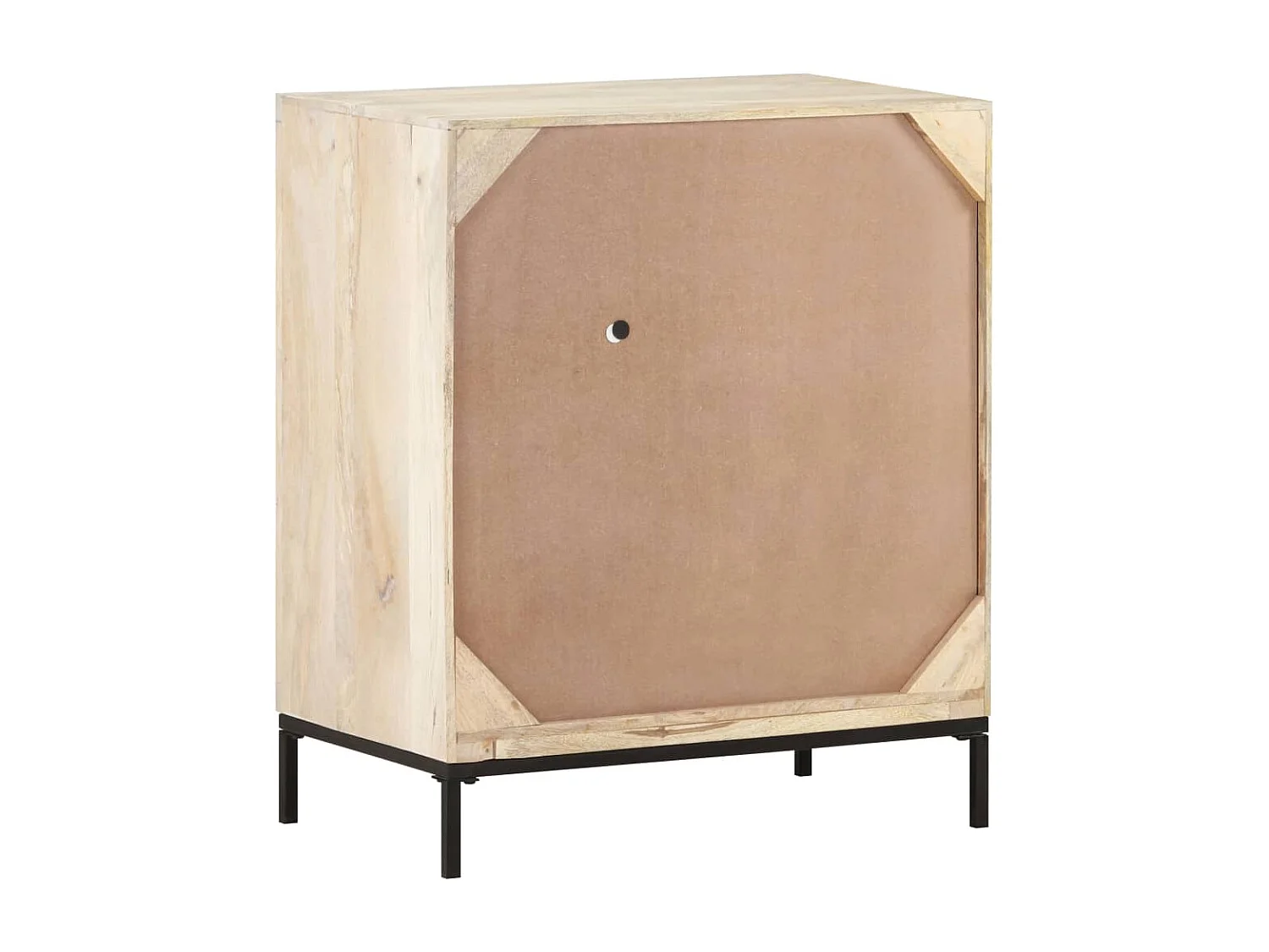 Buffet aparador cômoda armário organizador de unidade cozinha sala sala 60 x 35 x 70 cm madeira de mangueira maciça e cana natural marrom 02_0029624