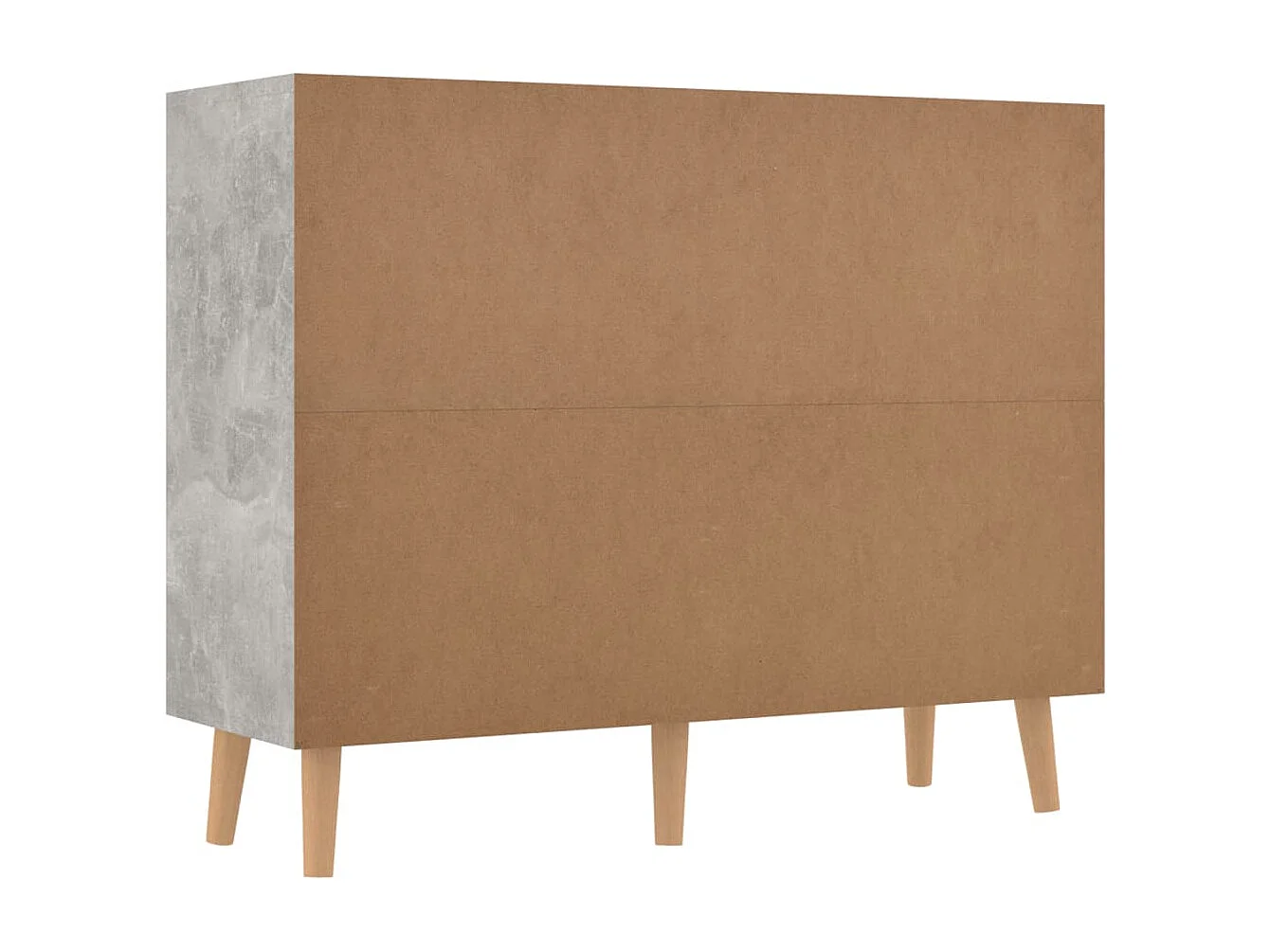 Aparador buffet cômoda armário organizador cozinha sala sala 90 x 30 x 72 cm madeira trabalhada cinza 02_0032114