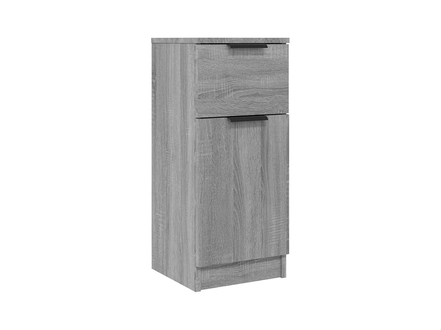 Buffet aparador cômoda armário organizador unidade cozinha sala salas conjunto de 2 sonoma 30 x 30 x 70 cm madeira trabalhada cinza 02_0036942