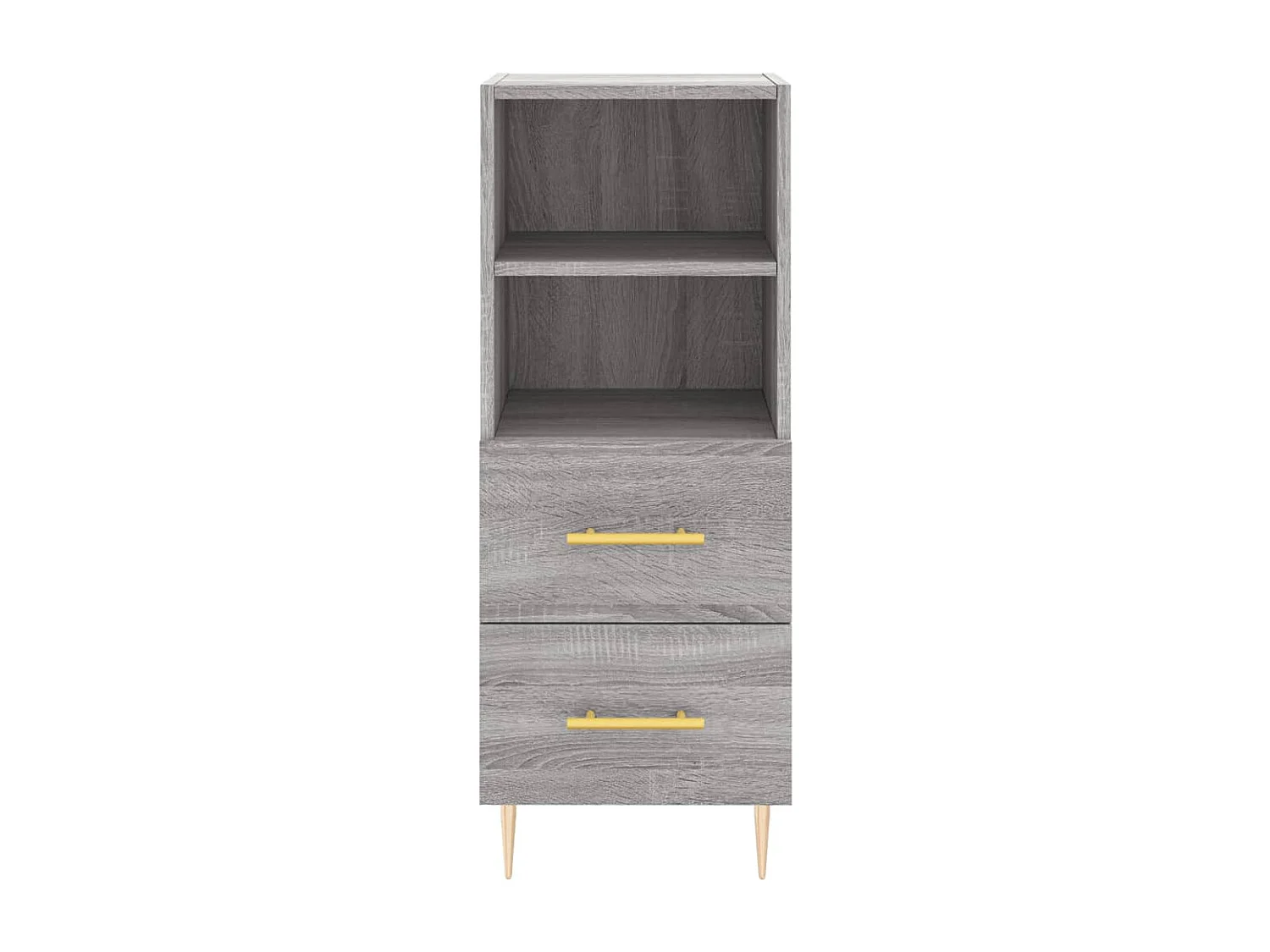 Credenza cassettiera cassettiera mobile contenitore organizer cucina soggiorno soggiorno alto Sonoma 34,5 x 34 x 180 cm pannelli compositi grigio 02_0035257