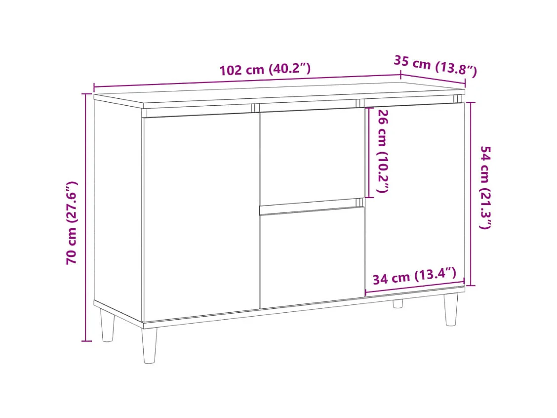 bahut commode armoire bois marron 102 x 35 x 70 cm 02_0030807